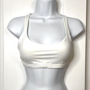 Women's White Sports Bra